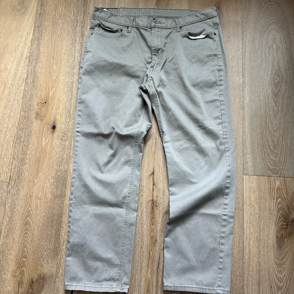 Gray Casual Pants